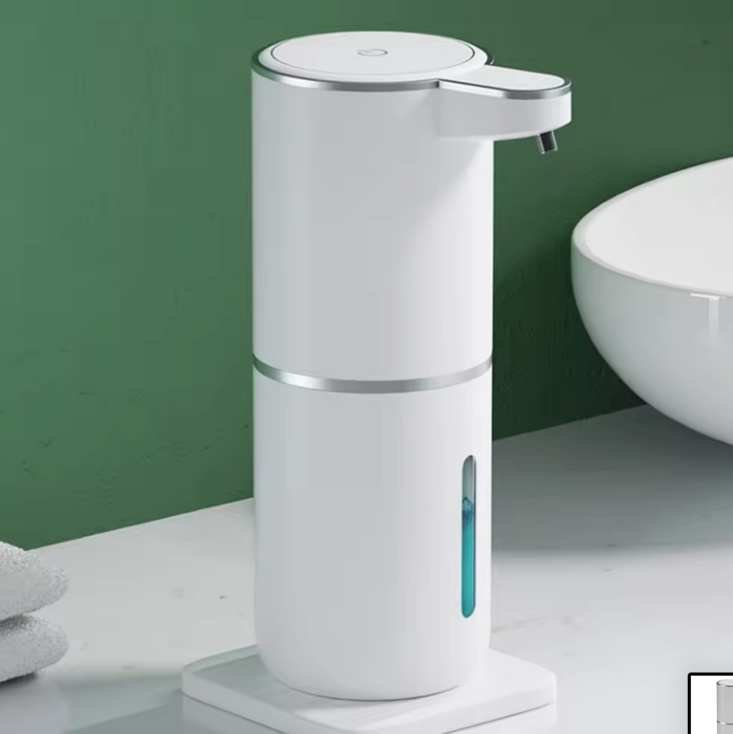 Refillable automatic soap dispenser