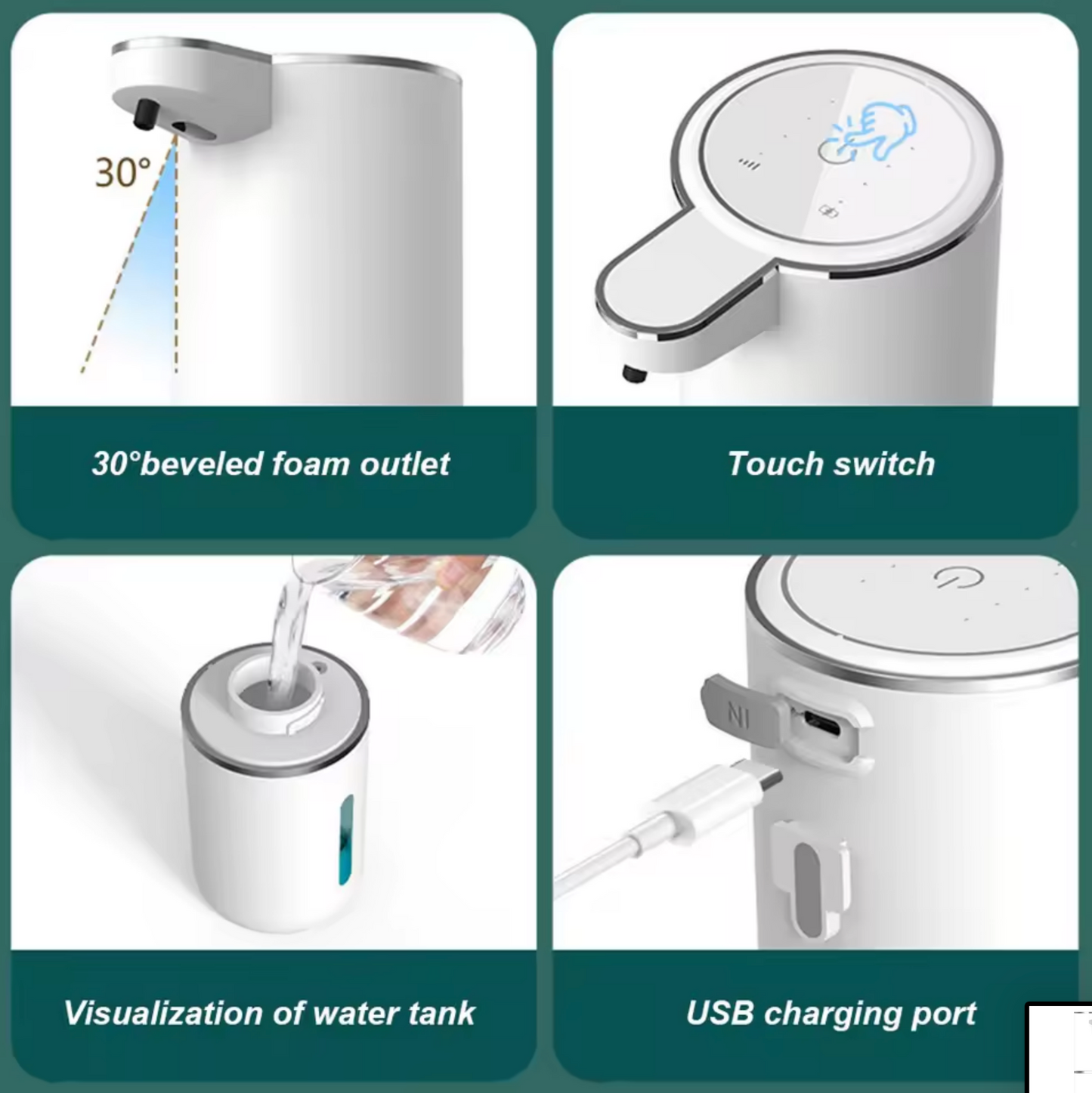 Refillable automatic soap dispenser