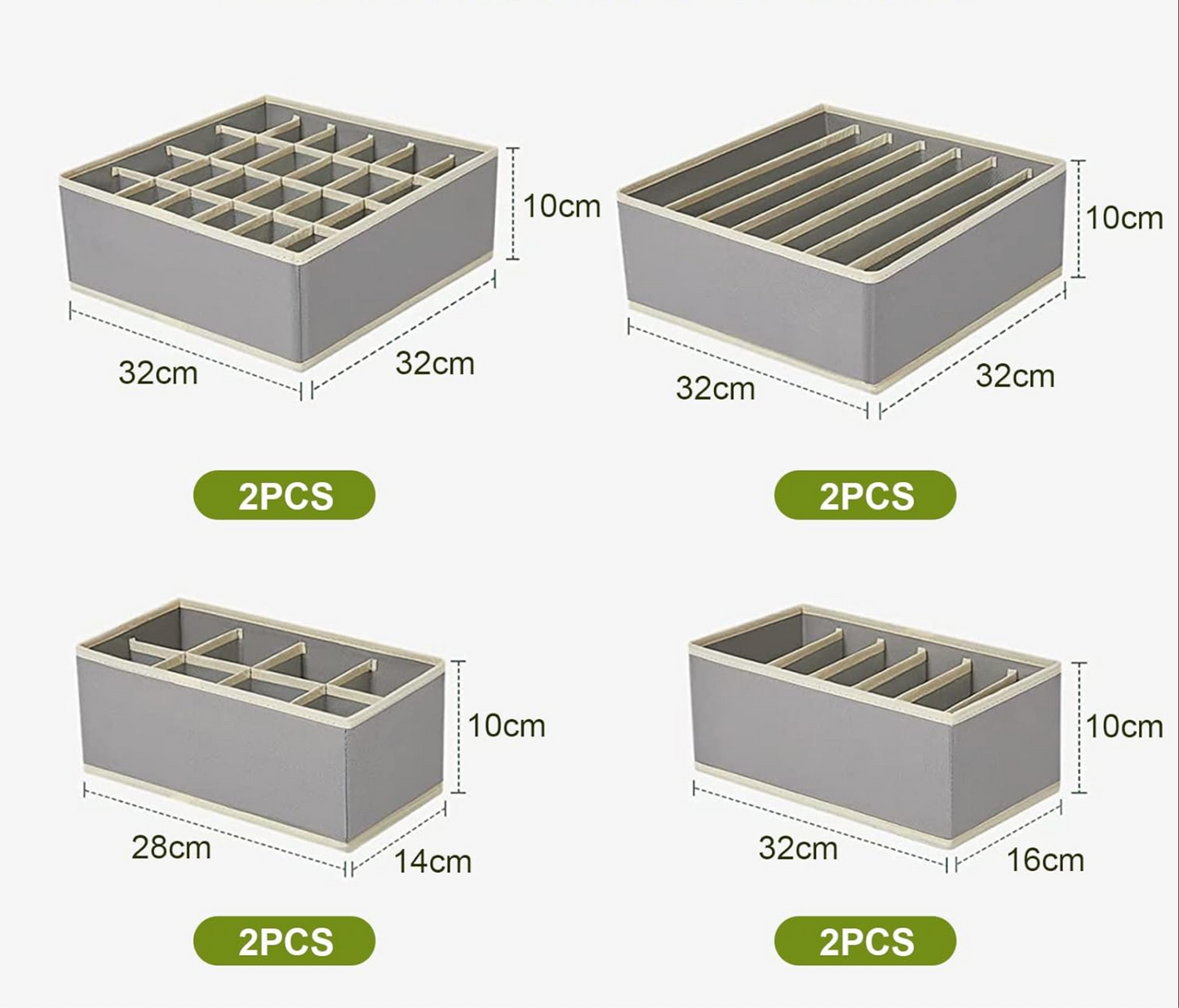 Drawer organizer set