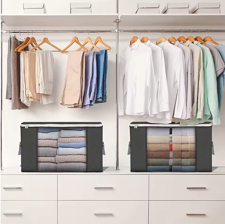 Foldable fabric boxes for wardrobe