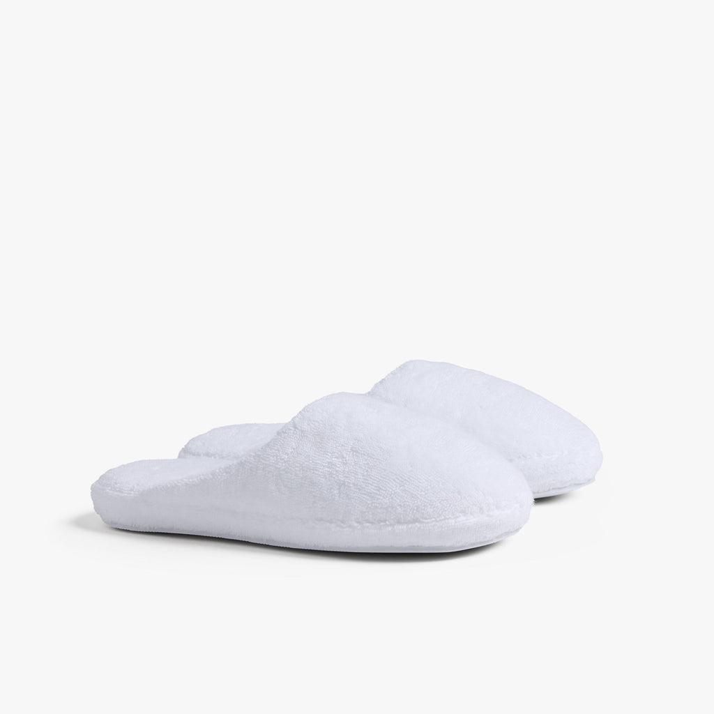Classic White Turkish Cotton Slippers for Men and Women with Extra Cushioning and Breathable Comfort 1