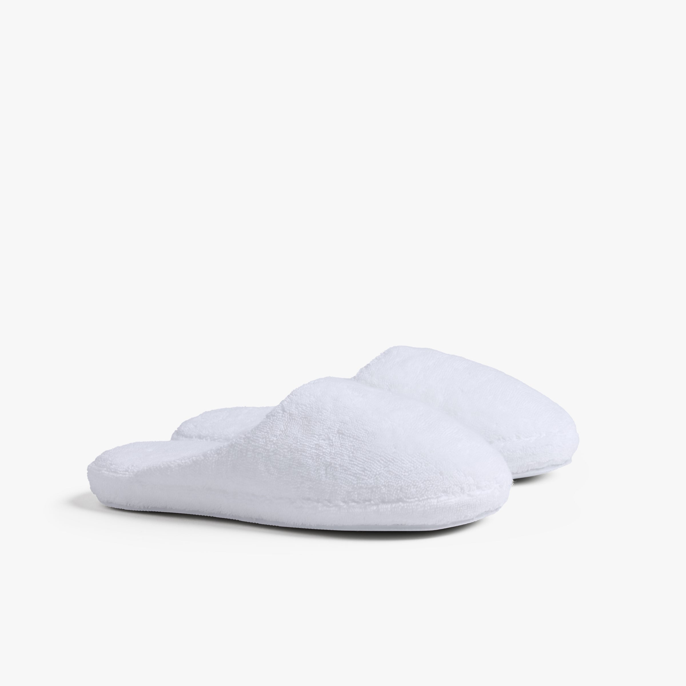 Classic White Turkish Cotton Slippers for Men and Women with Extra Cushioning and Breathable Comfort 1
