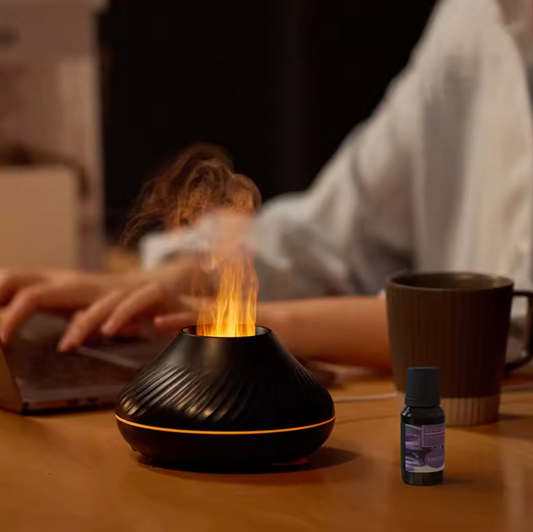 Portable USB humidifier with LED light